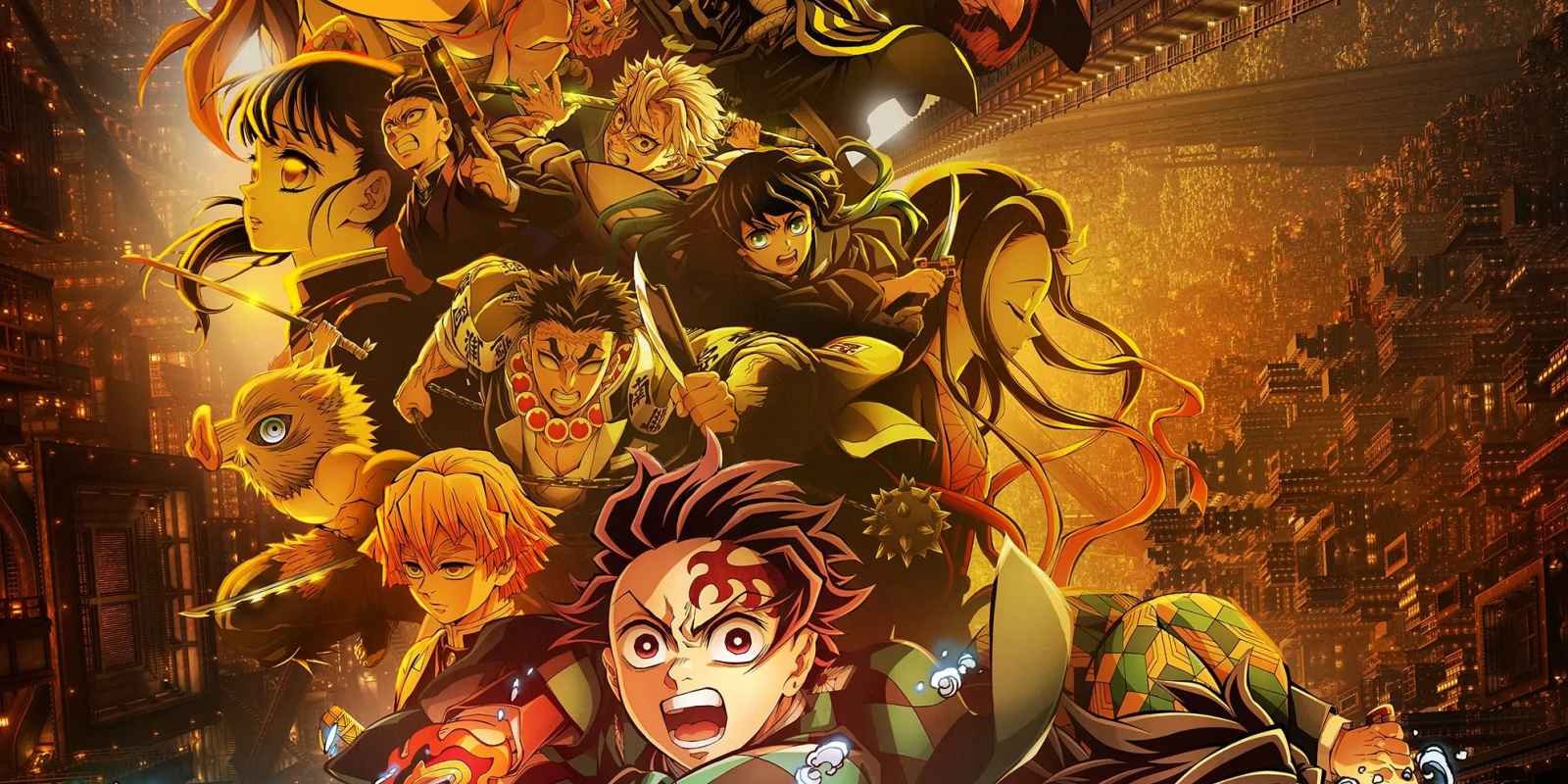 بوستر فيلم قاتل الشياطين: قلعة اللانهاية – Demon Slayer Infinity Castle مع تانجيرو وموزان